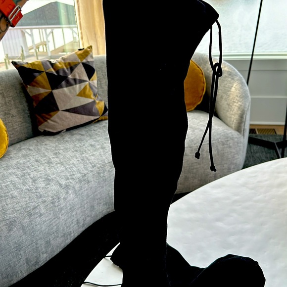 Stuart Weitzman Hiline Boot in Black Suede - Picture 5 of 13